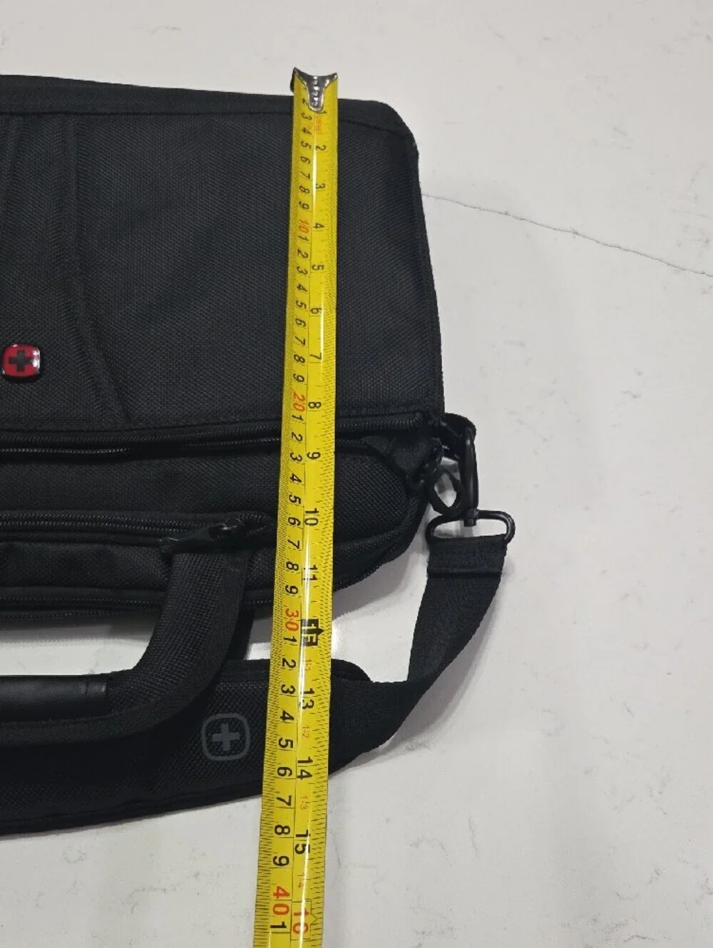 Wenger Black Laptop Bag with Red Logo Accent Like New Conditions No Stains